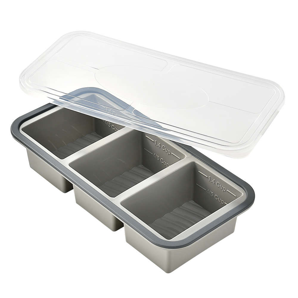 Antibacterial Box 3 Grid Gray