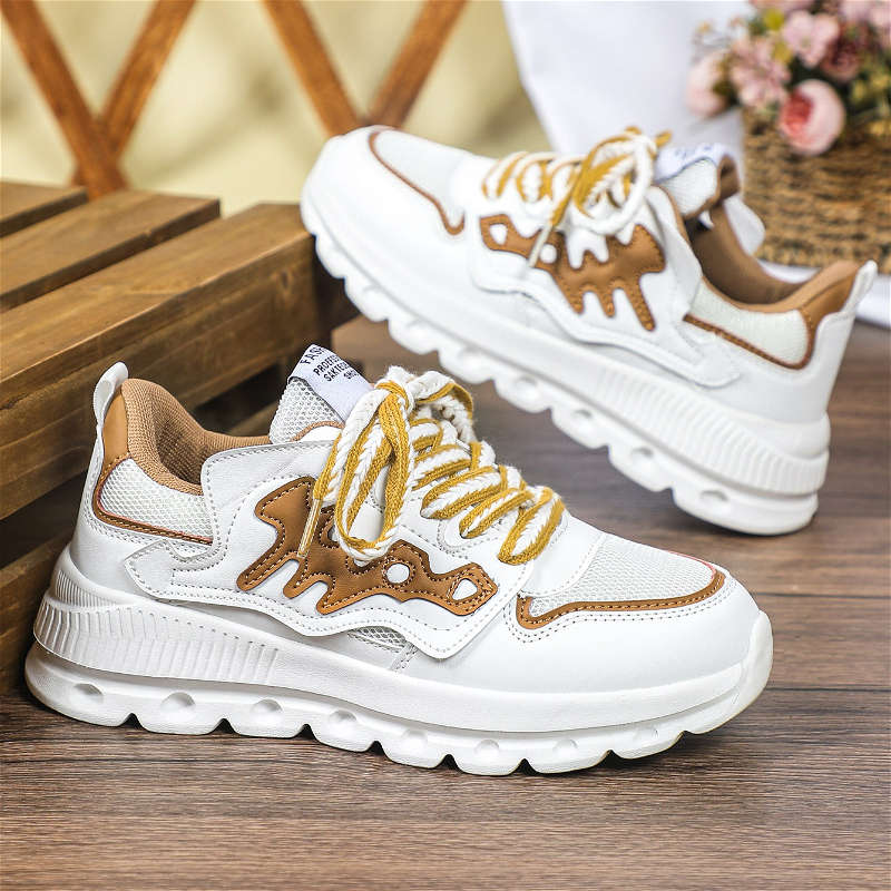 Women S Sneakers Color White Brown Sizeuk 8