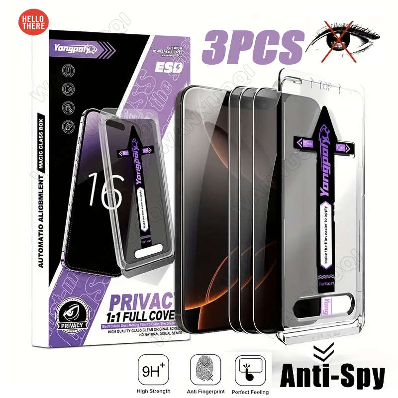 Screen Protector Compatible Model Iphone 16 Quantity 3Pcs