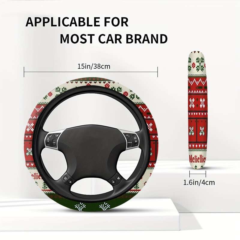 Car Steering Wheel Cover 38X38 Style Digital Printing