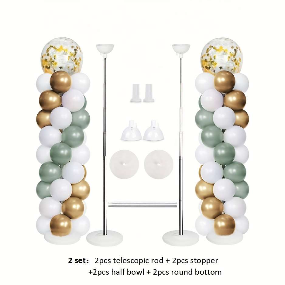 Classic Professional Versatile Balloon Column Stands Adjustable For Party Decoration