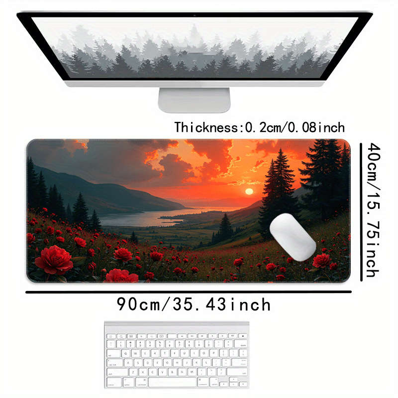 Mouse Pad Size 31.50X15.75Inches