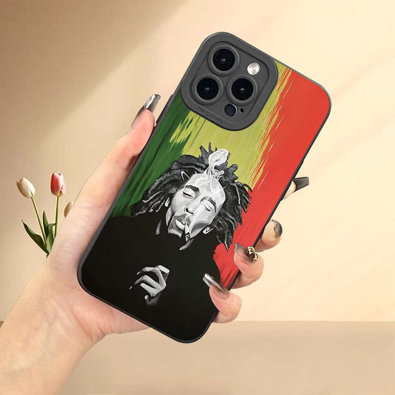 1Pc Black For iPhone 11 Smoking Men Design Phone Case