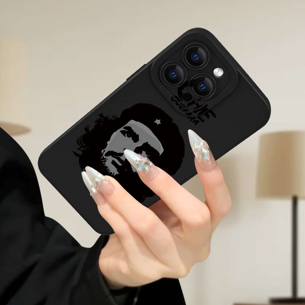 1Pc Black For iPhone 15 Che Guevara Themed Phone Case