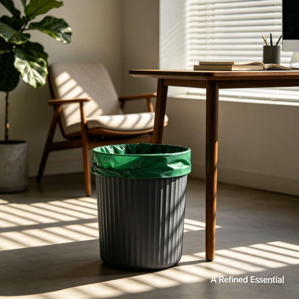 Trash Bag5 Rolls100 Sheets Green