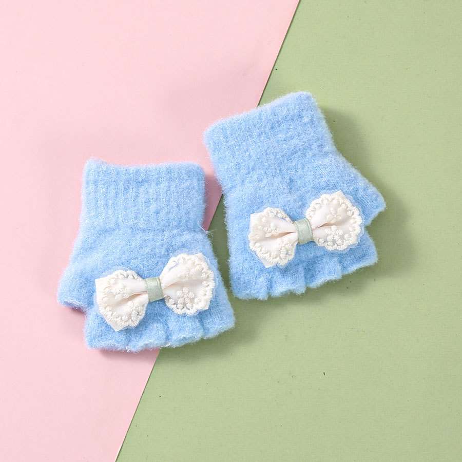 Winter Gloves Color Blue Size 6 To 24 Months