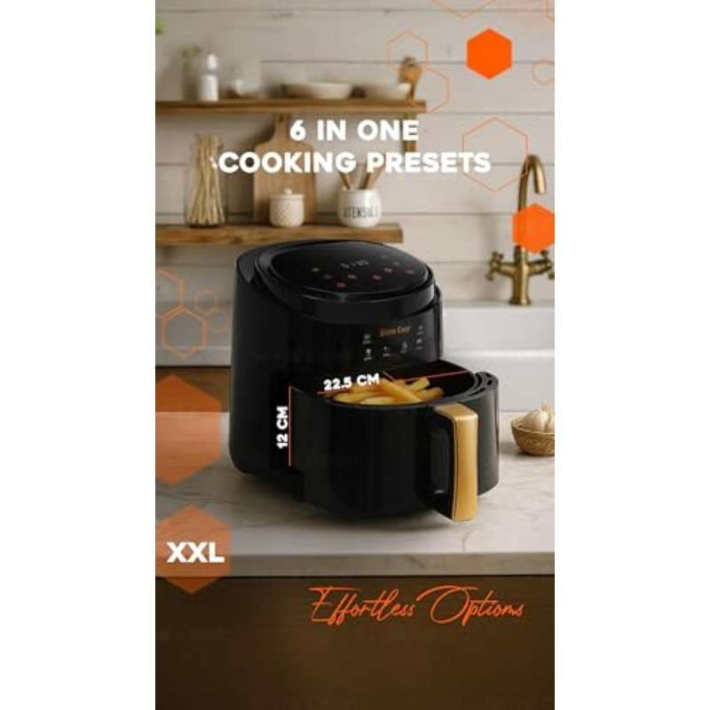 Xxl Air Fryer Jd689B Digital Touch Screen Presets Compact