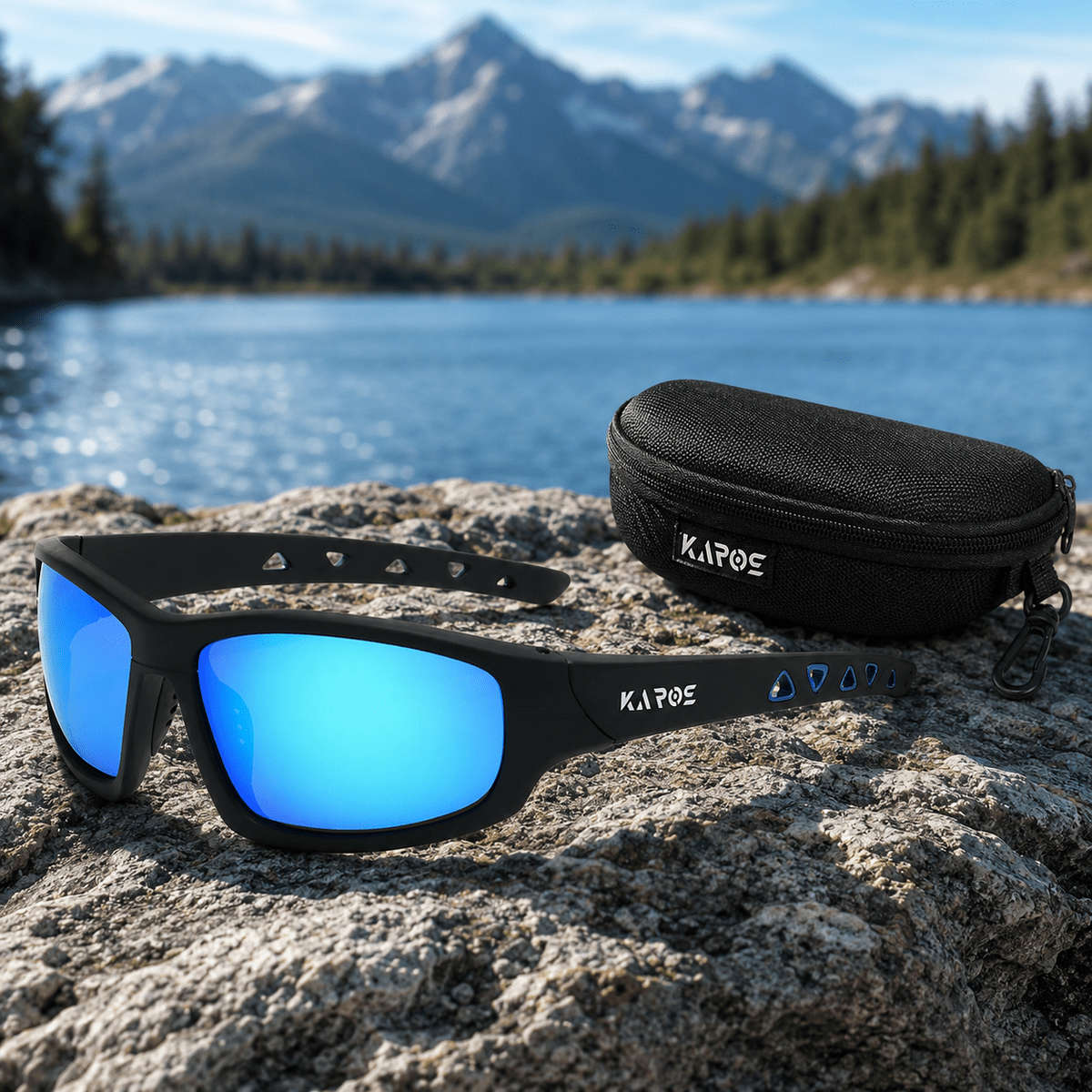 Cycling Glasses Color Black Frame Red Film