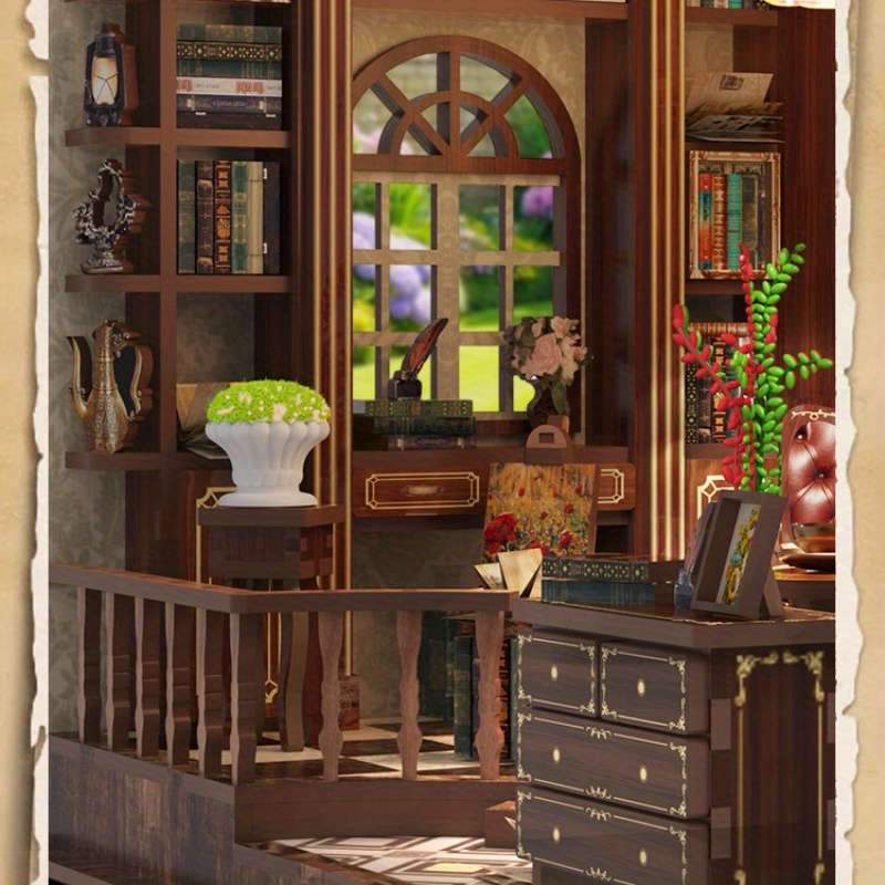 3D House Puzzle Model Model Left Bank Bookstore