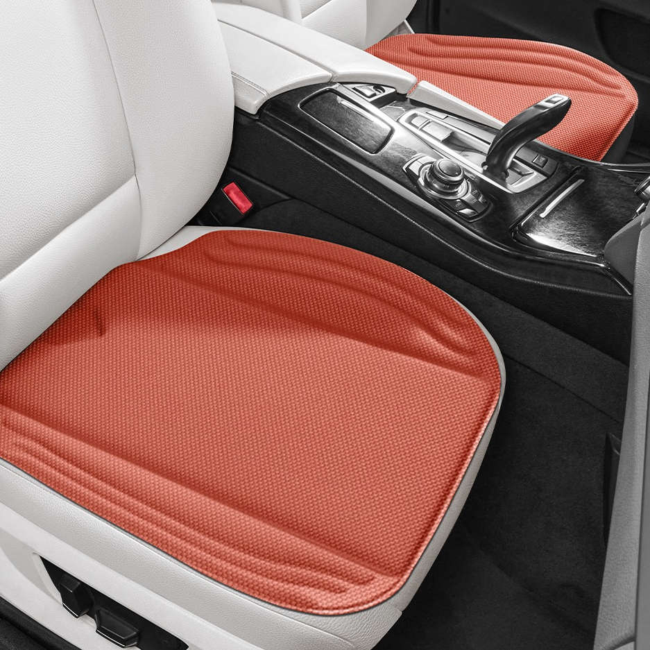 Car Seat Cushion 2Pcs Square Pad Red