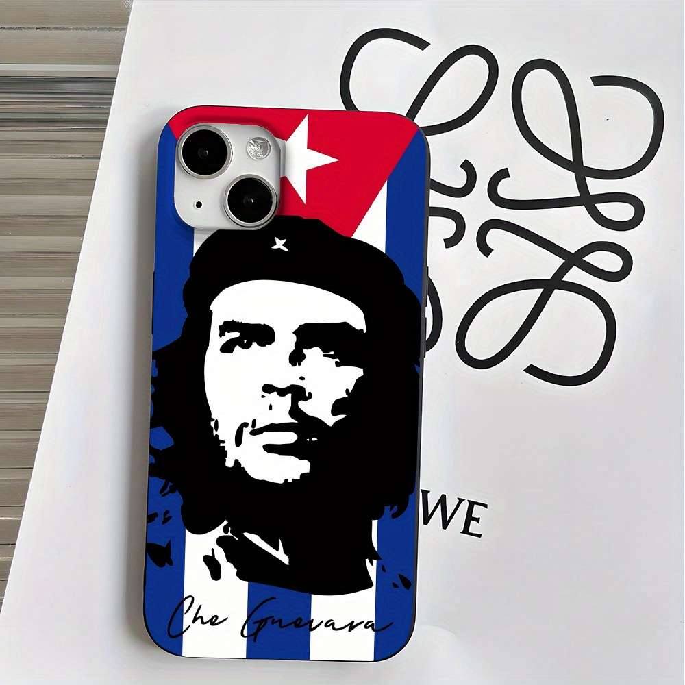 1Pc Black For iPhone X Che Guevara Cartoon Designs Phone Case