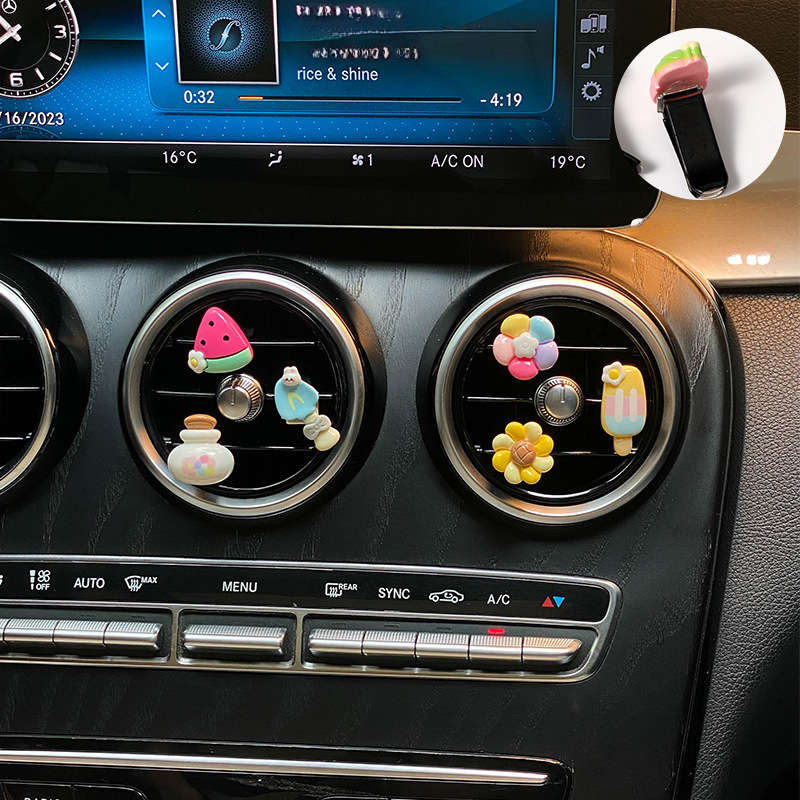 Car Interior Decor Style Cute Potted Animals 6 Pack