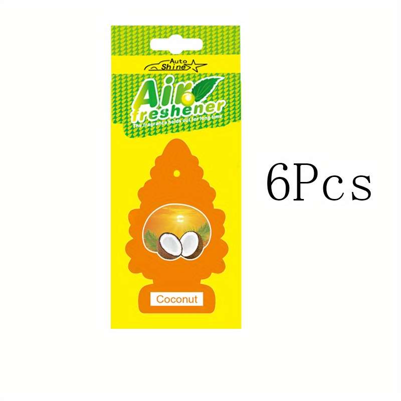 Car Aromatherapy Perfume Color Coconut 6 Pcs
