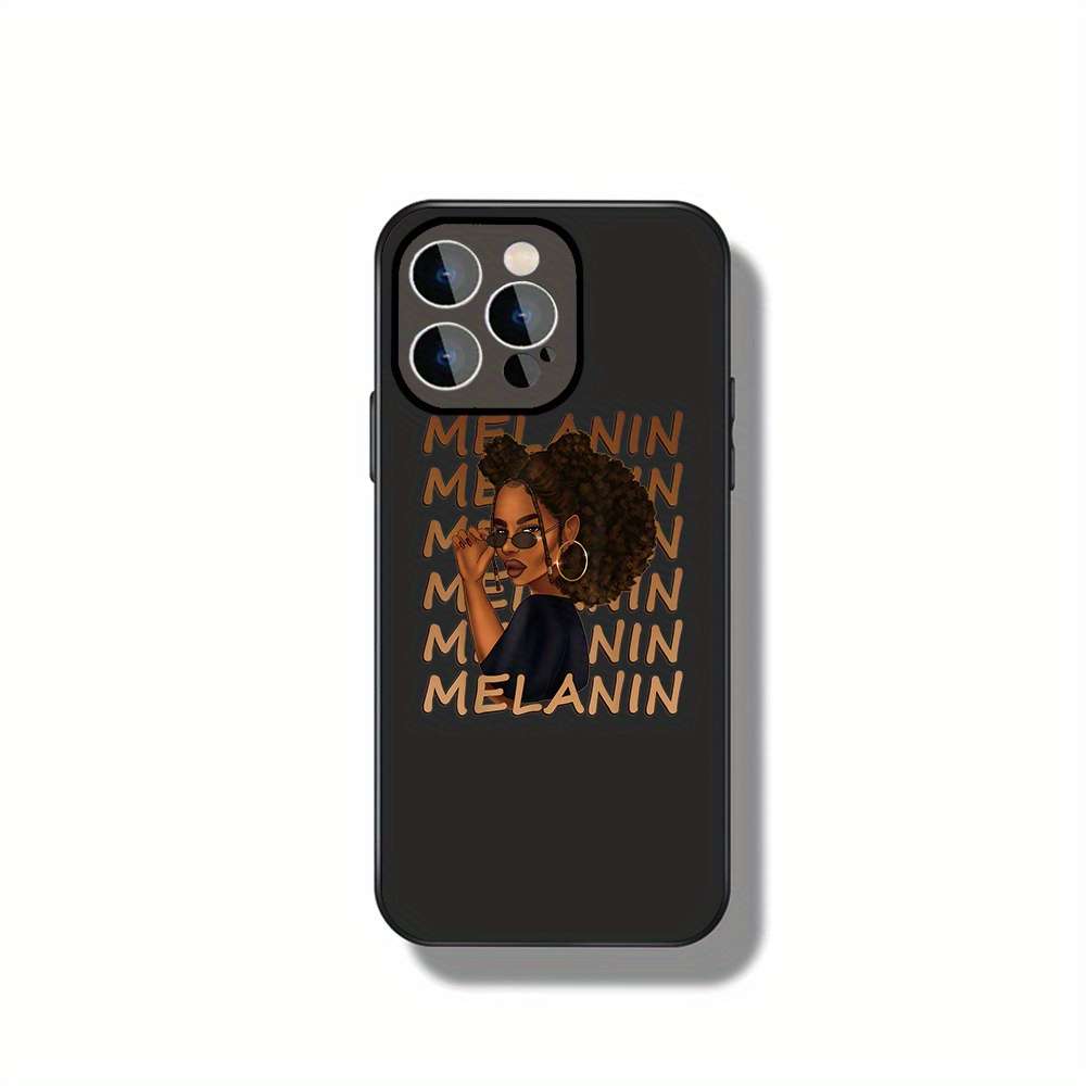 1Pc Black For iPhone 12 Pro Max Celebrating Melanin Phone Case