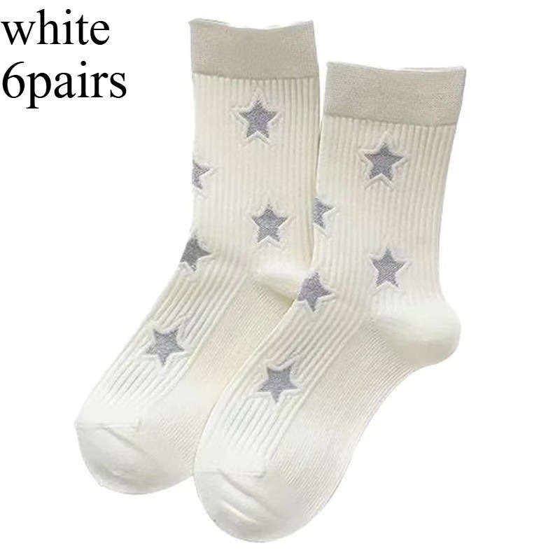 Women S Socks Color White Quantity 6 Pairs