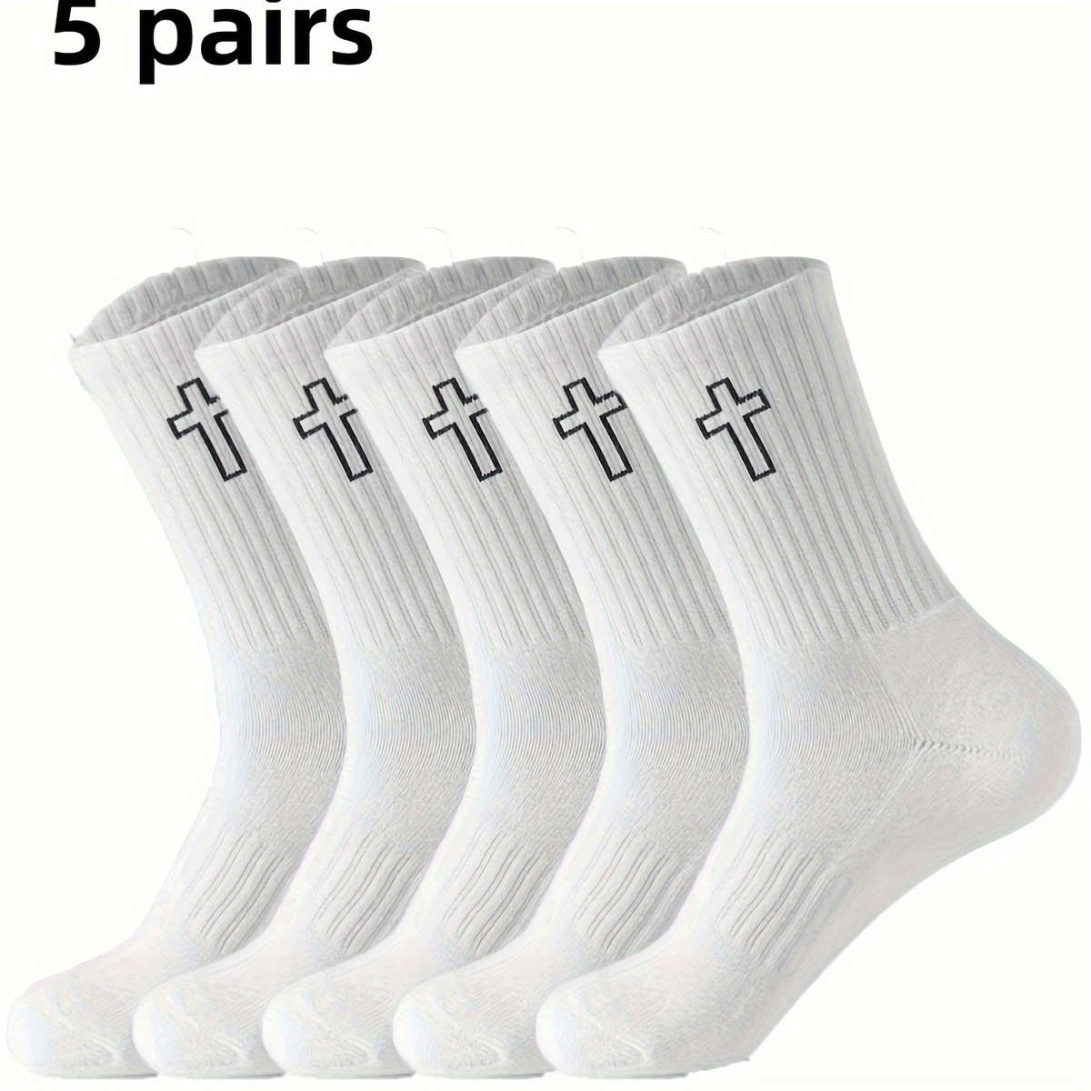 5 Pairs Of Mixed One Size High Elastic Socks