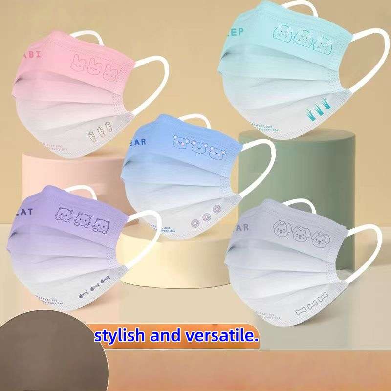 Face Masks Color Blue Bear