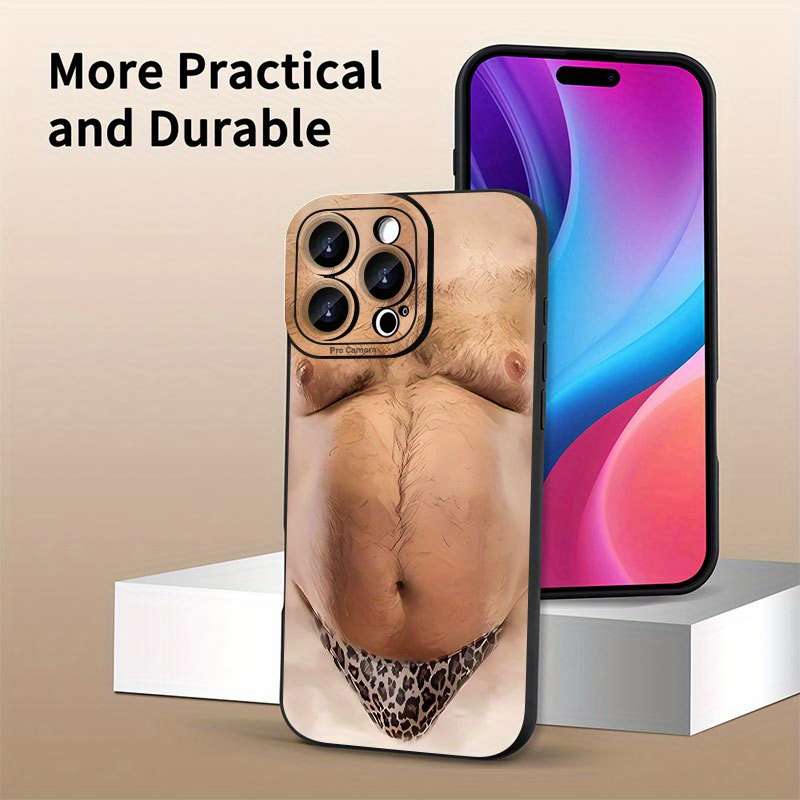 1Pc Black For iPhone 15 Plus Stylish Phone Case