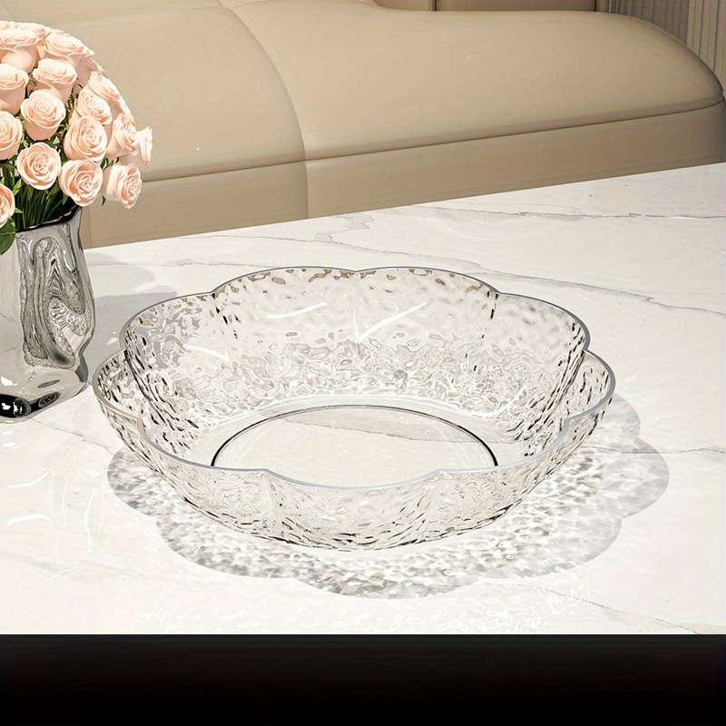 Bowl Color Silvery Edge Transparent Gray