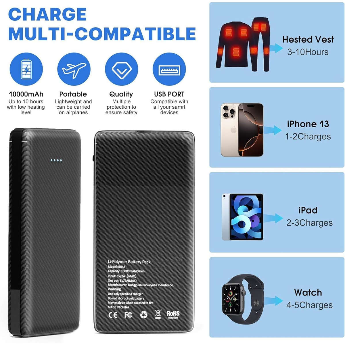 Power Bank Color Black
