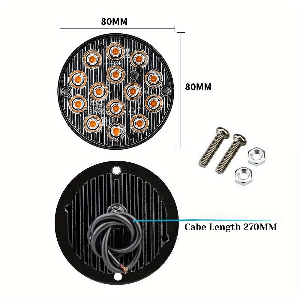 Car Lights Color 2Pcs Red