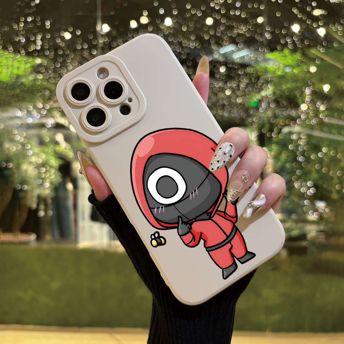 1Pc White For iPhone 7 Plus 8 Plus Angel Eye Game Red Phone Case