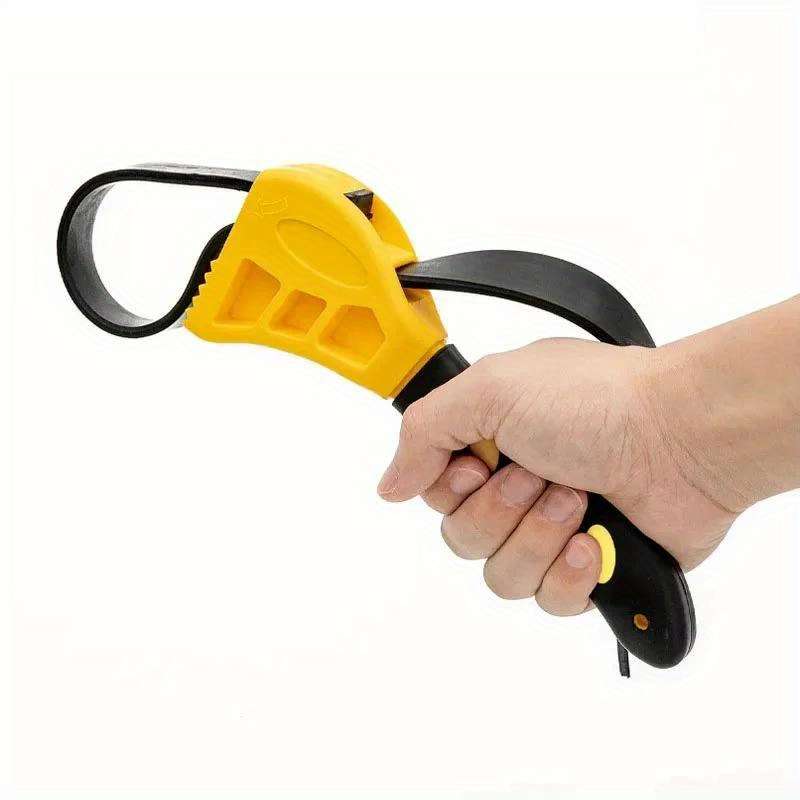 6 Inch Adjustable Strap Wrench Oil Filter Tool