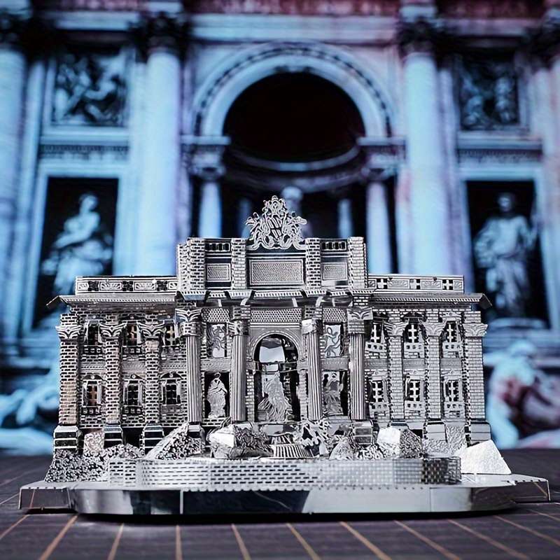 3D Building Model Puzzle Set Color Color