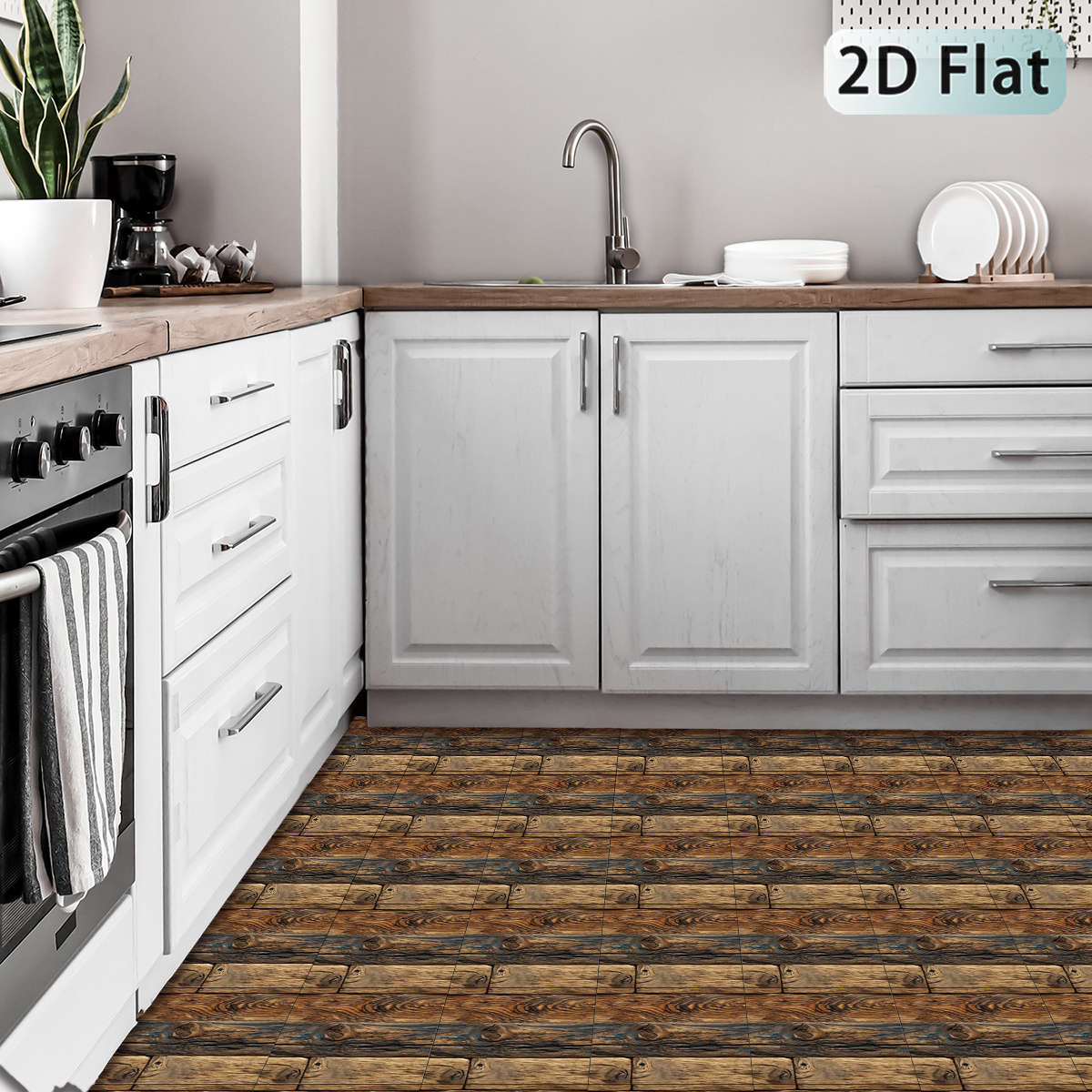 Self Adhesive Floor Stickers 30.0*30.0Cm*12Pcs
