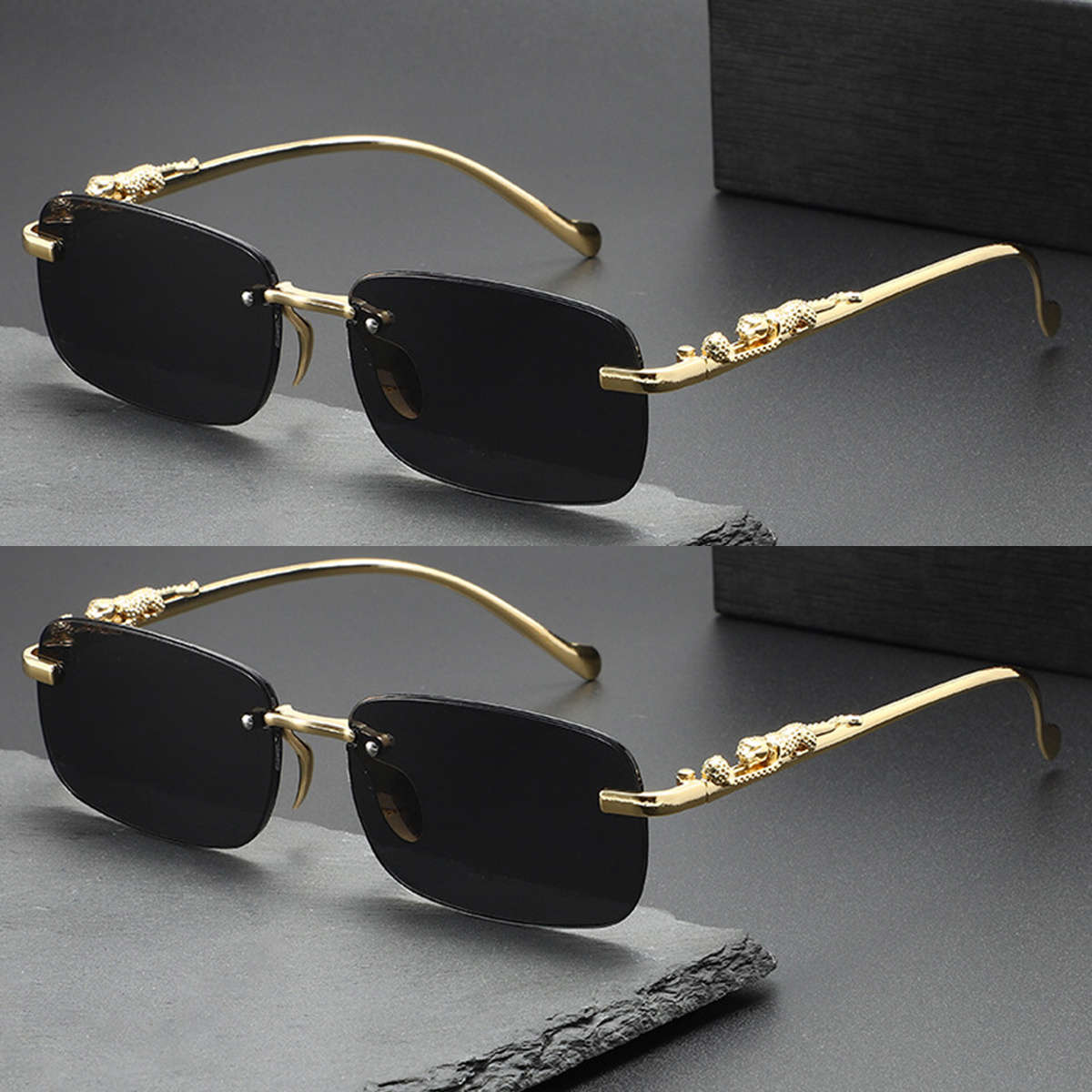 Mens Glasses Color 2Pc Brown