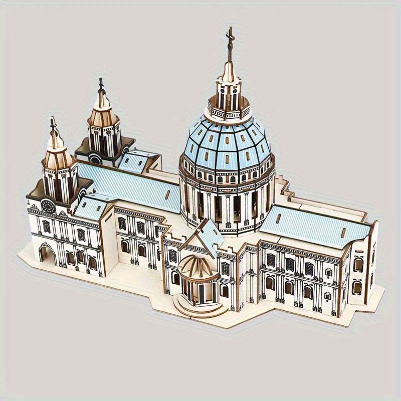 3D Building Model Puzzle Set Color A 1