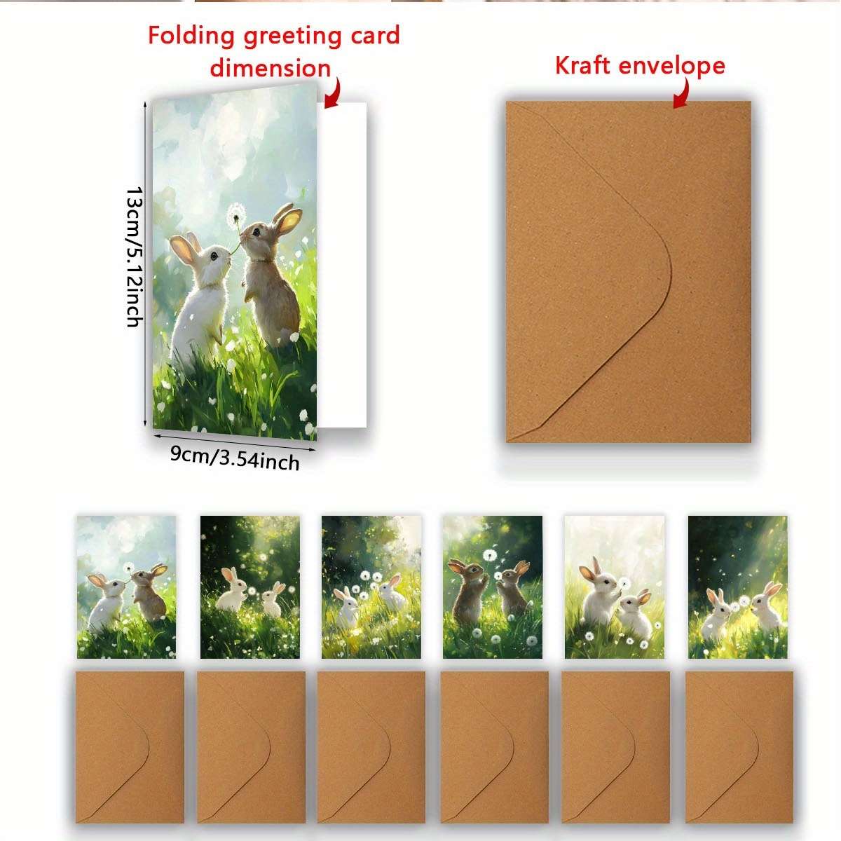 Greeting Cards Quantity 6Pcs