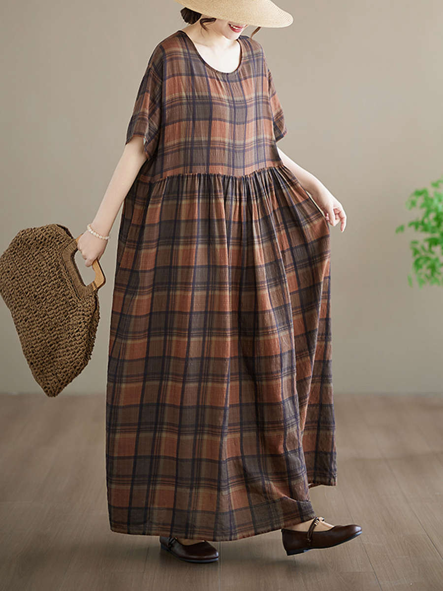 Women S Dress Color Coffee Brown Size Asian One Size