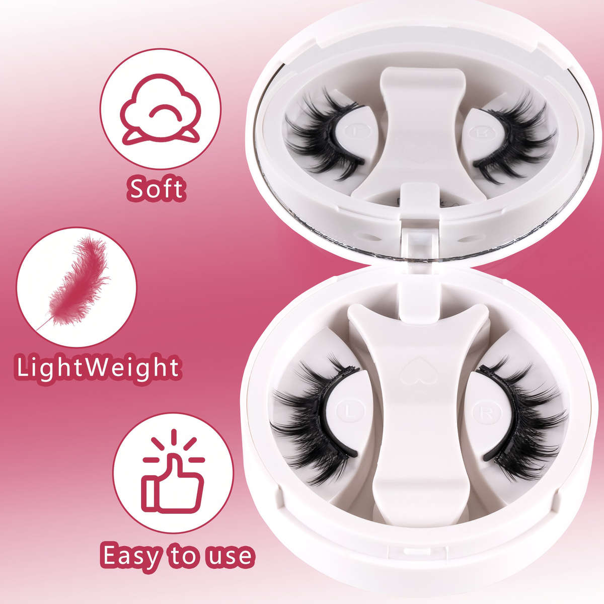 False Eyelashes Color Magnetic Suction Hair A