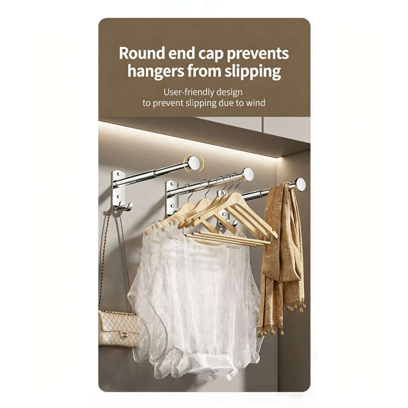 Clothes Rack Silvery Quantity 2Pcs