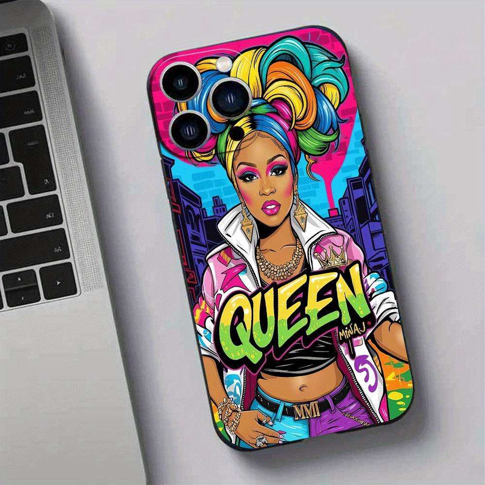 1Pc Black For iPhone 16 Plus TPU Phone Case