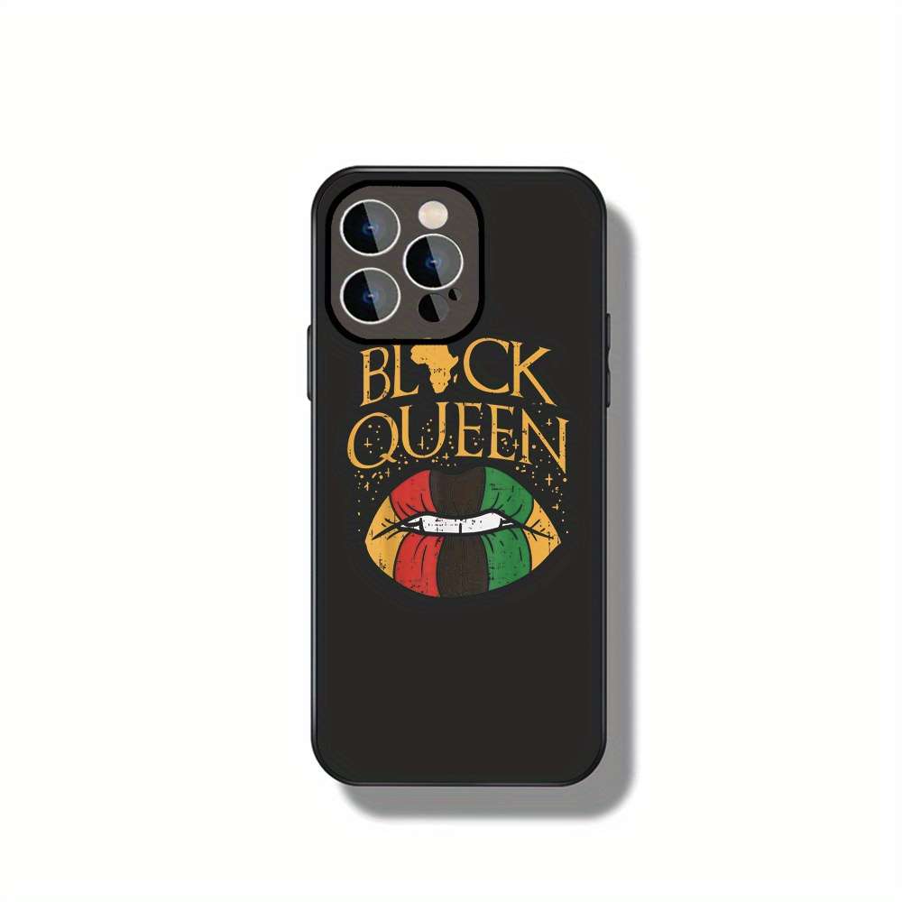 1Pc Black For iPhone 14 Pro Max Black Queen Celebration Phone Case