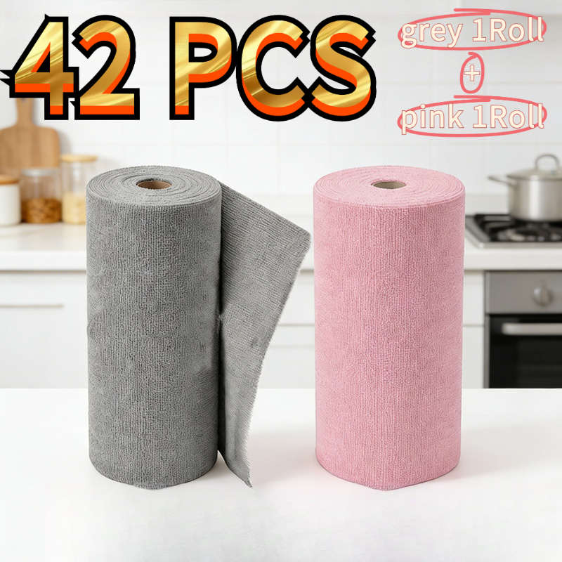 Rag Color 1 Roll Grey 1 Roll Pink