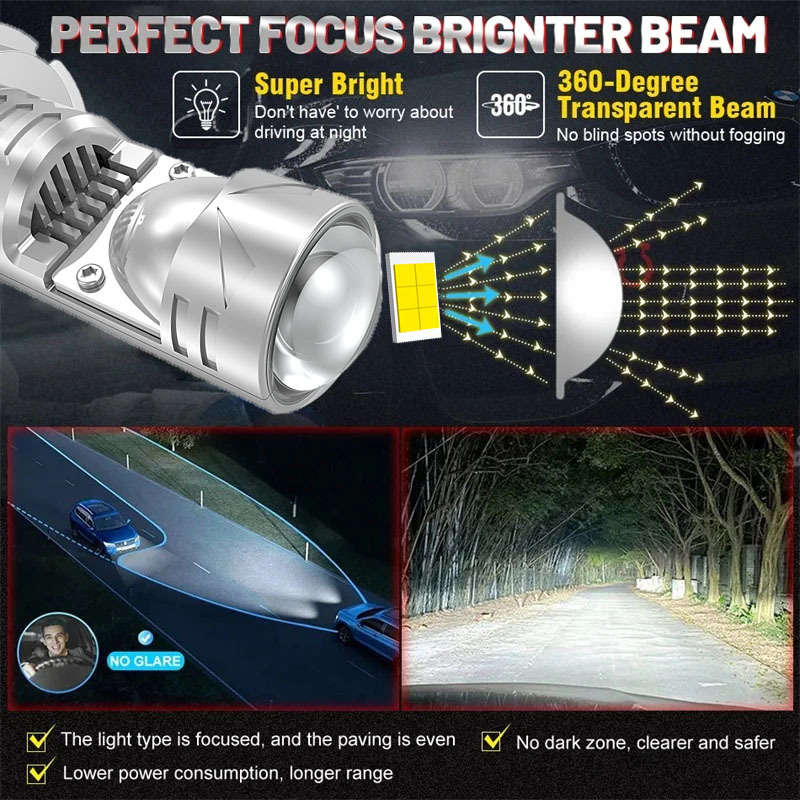 Car Lights Color 2Pcs H4