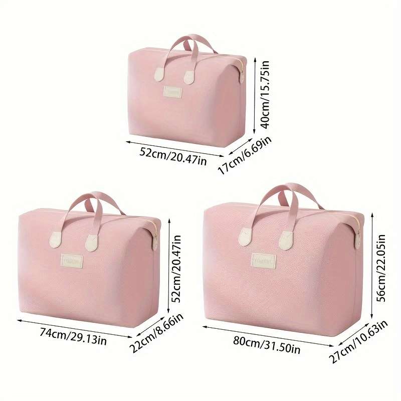 6Pcs Travel Bag Luggage Bag For Quilt Lotus Size M