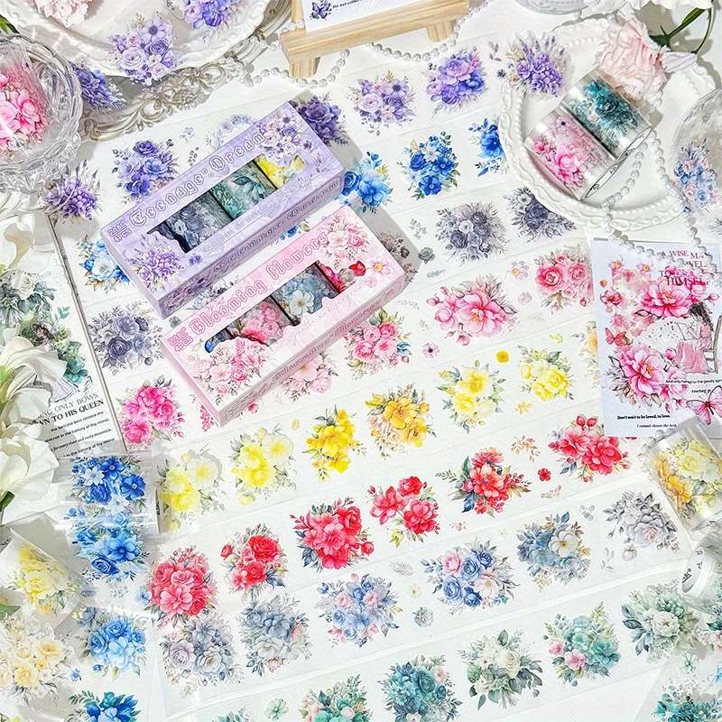 Adhesive Tape Style Pink Bloom Quantity4 Rolls Box