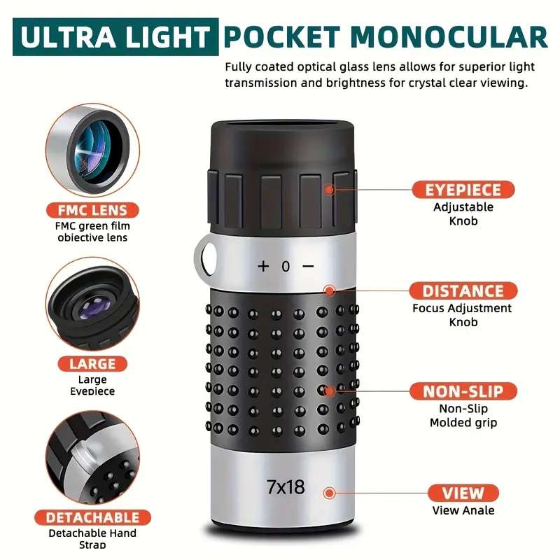 Telescope Model Hd Model 7X18 Monocular