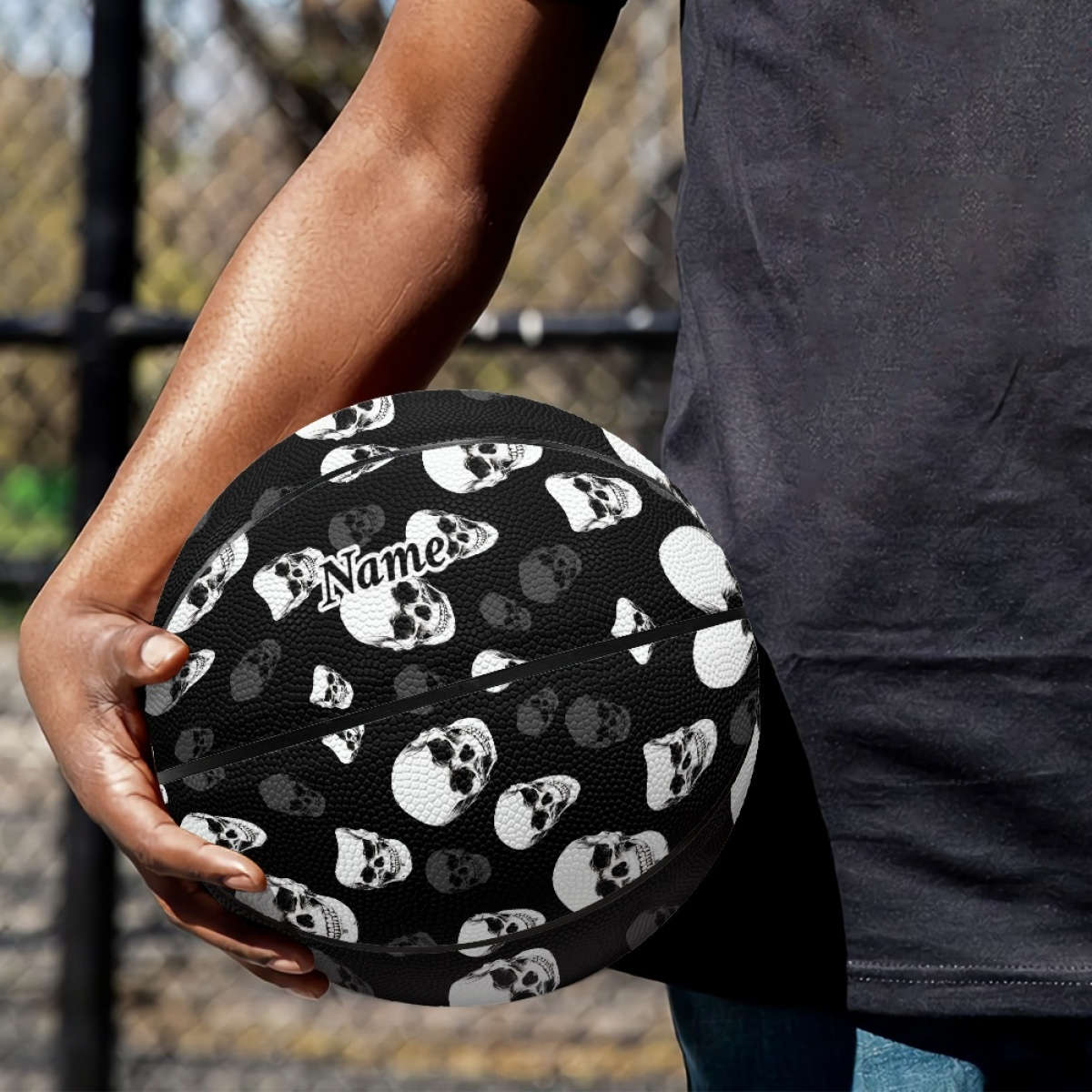 Basketball Size  Circumference In Inches Size 12.768.58Cm Styleskeleton 1