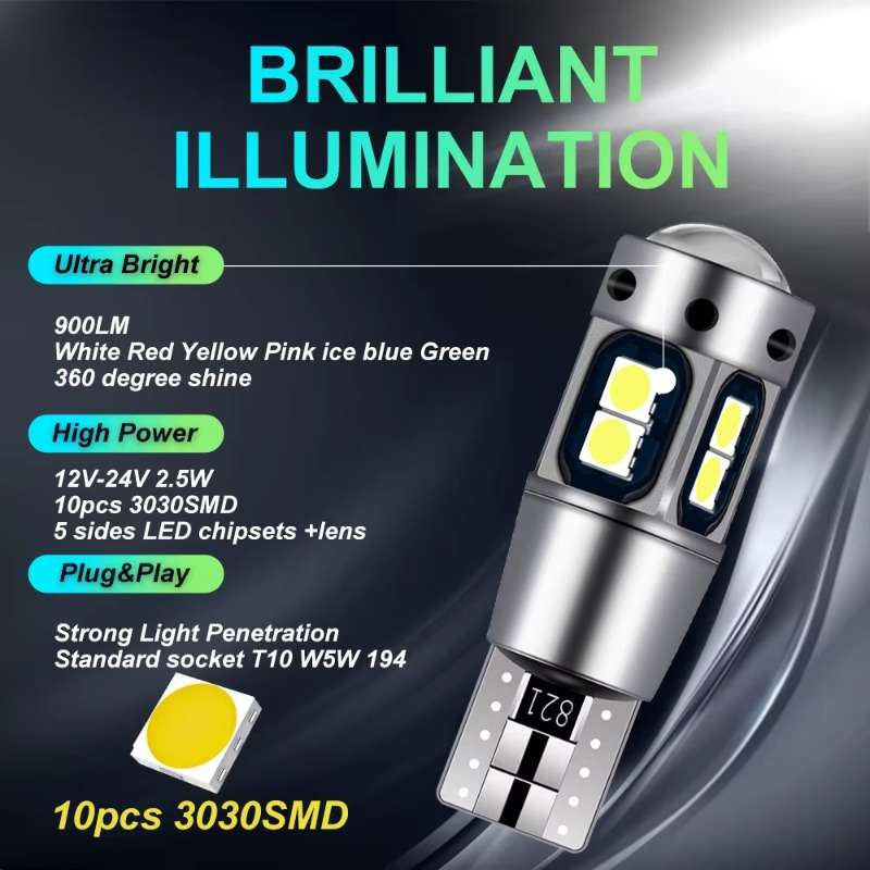Car Lights Color White Quantity 4Pcs