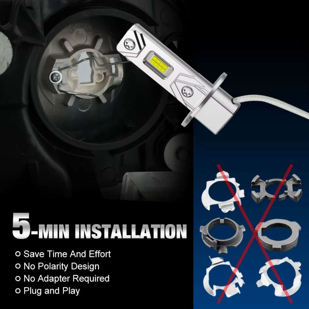 Car Lights Color White Size 2Pcs H3