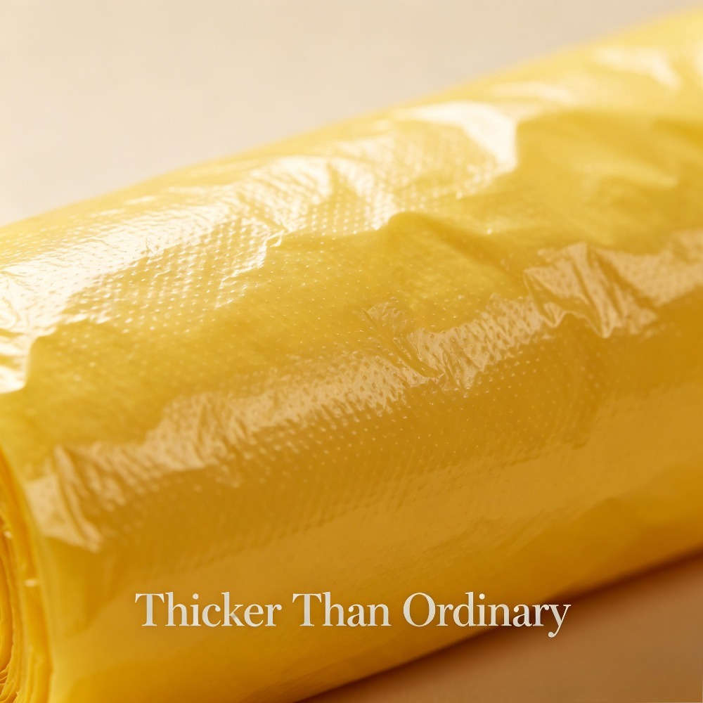 Trash Bag5 Rolls100 Pieces Yellow