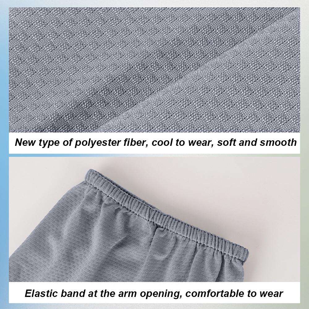 Sunscreen Sleeves Color 2Pcs White