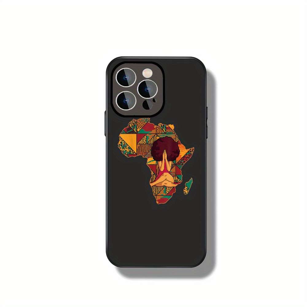 1Pc Black For iPhone 14 Plus African Unity And Meditation Phone Case