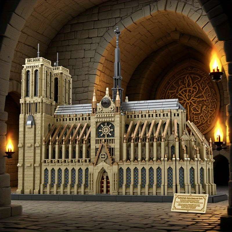 3D Building Model Puzzle Set Model Zz 66016