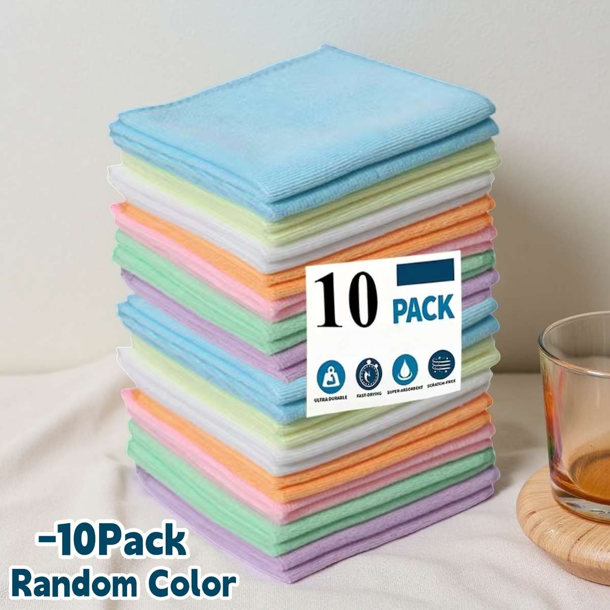 Rag Model 5Pack Assorted Color Size Durable Polyester